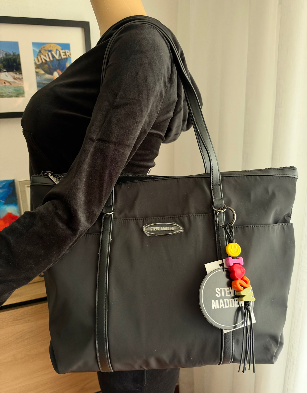 Tote Bag Steve Madden – Negro