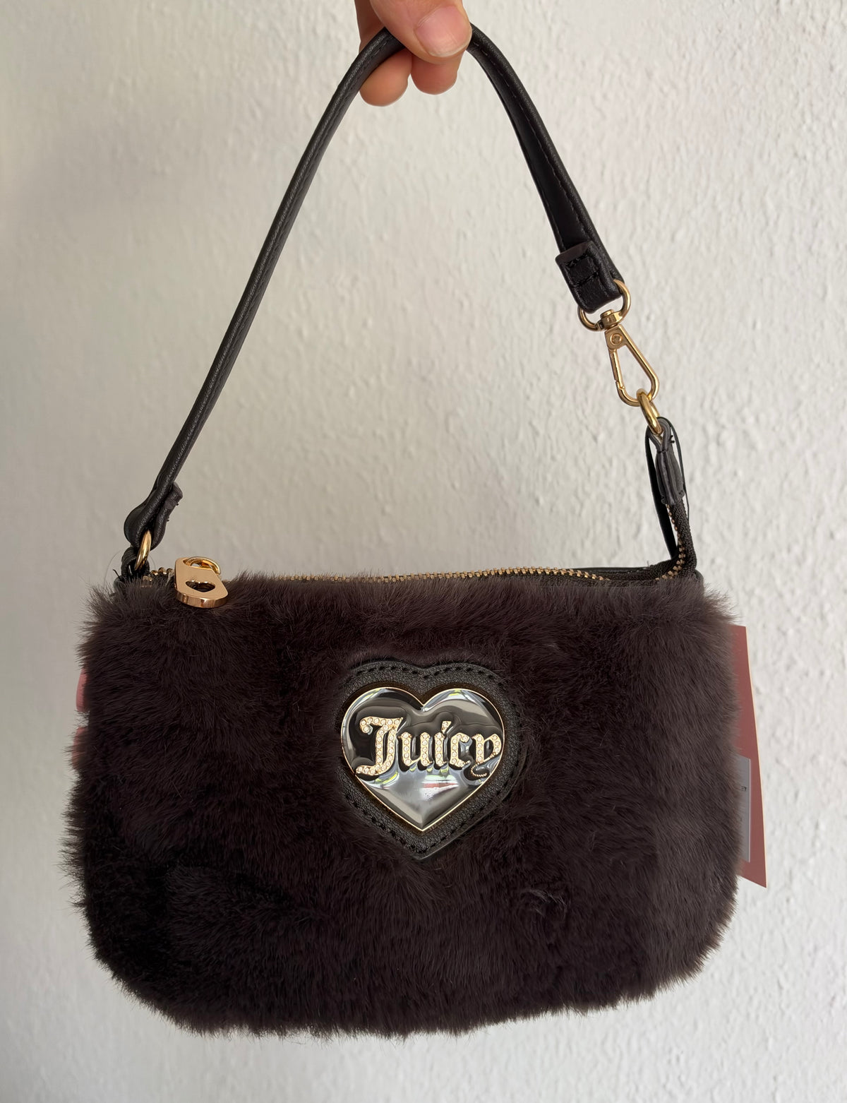 Cartera de Hombro Juicy Couture de Peluche Café Chocolate 🤎