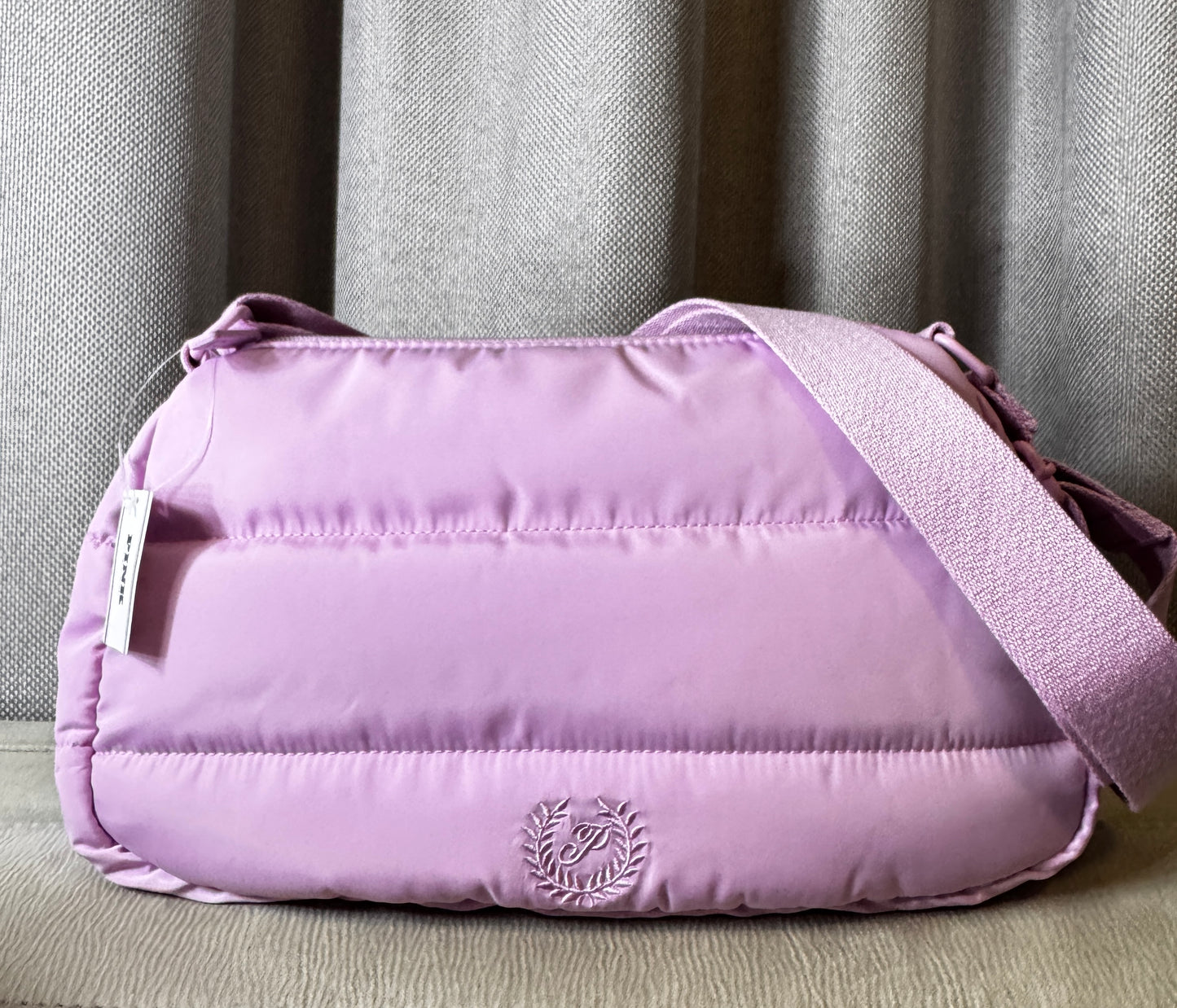 Cartera Pink Bandolera Acolchado Lila