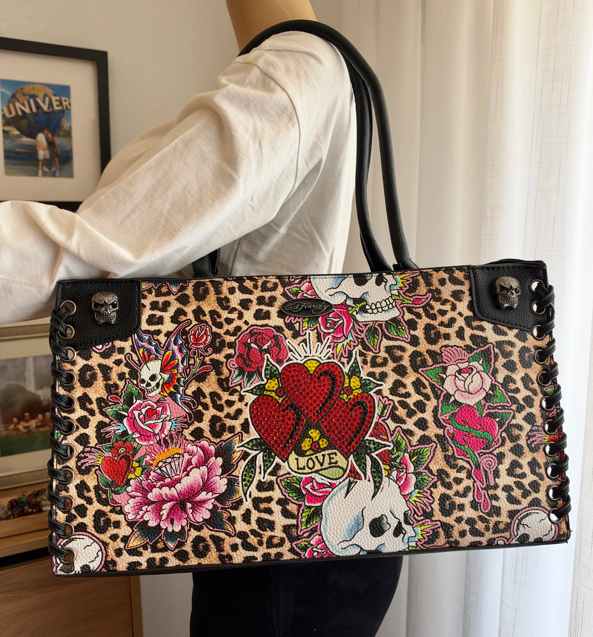 Tote Ed Hardy Leopard Print