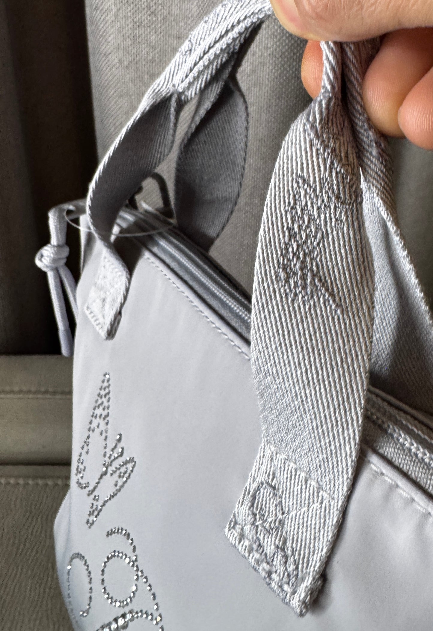 Cartera de mano y crossbody Pink Gris