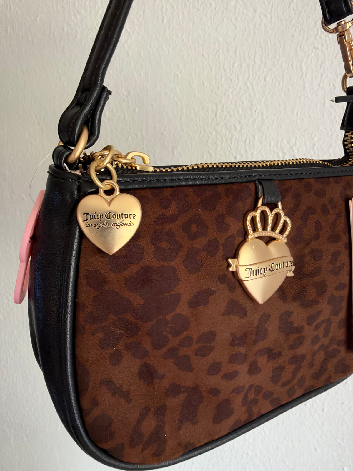 Cartera de Hombro Juicy Couture Animal Print Café