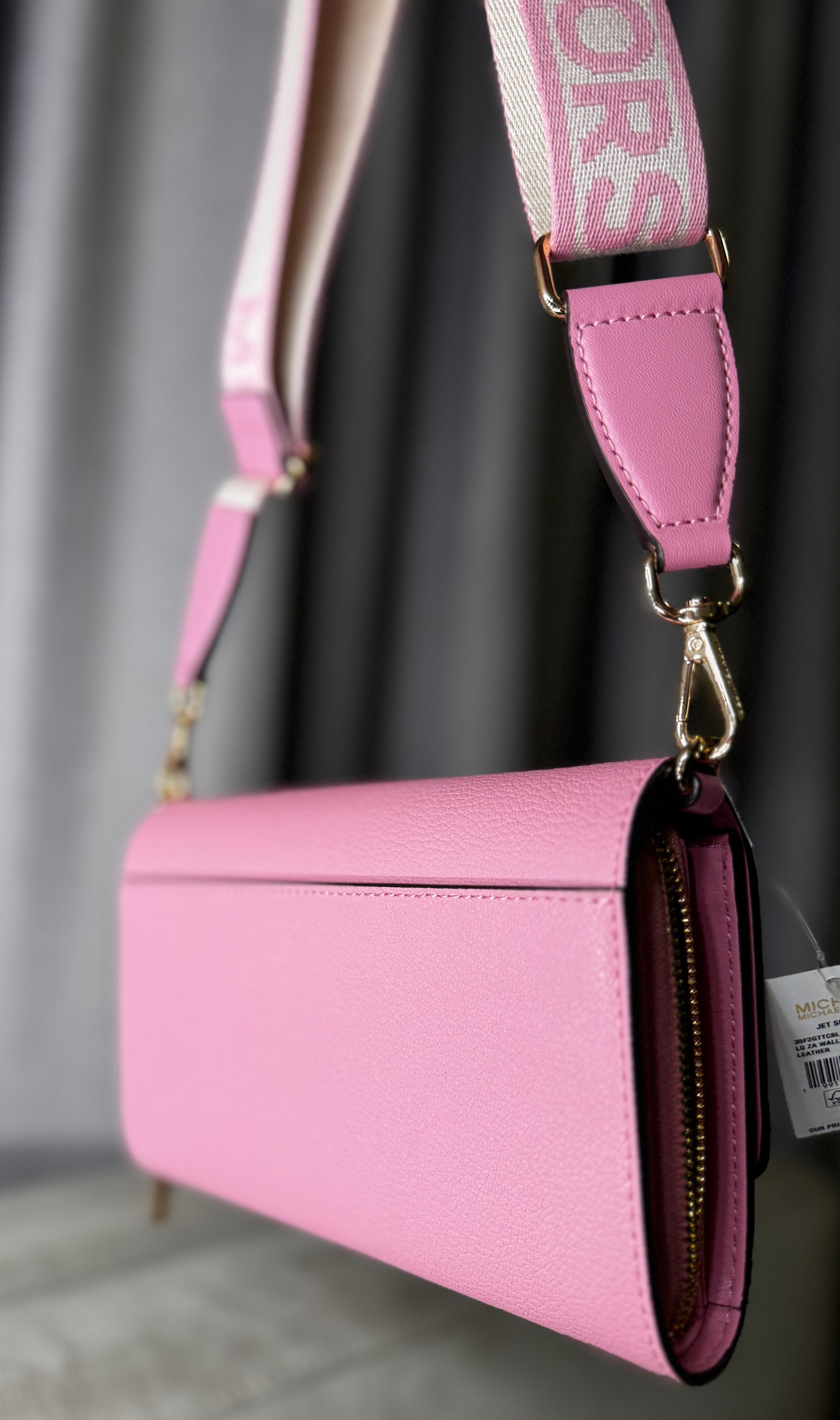 Crossbody Michael Kors Jet Set – Rosa Pastel