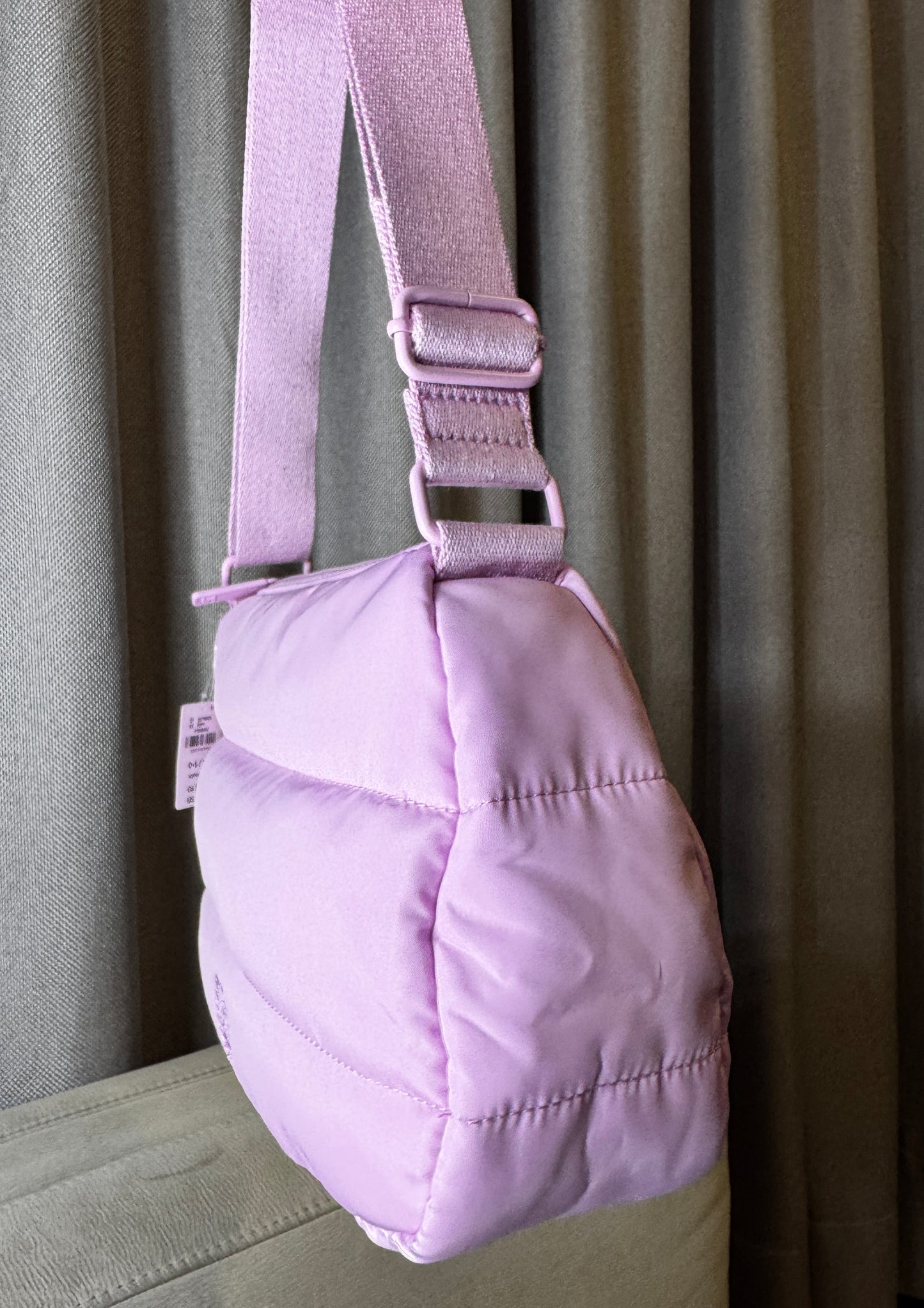 Cartera Pink Bandolera Acolchado Lila