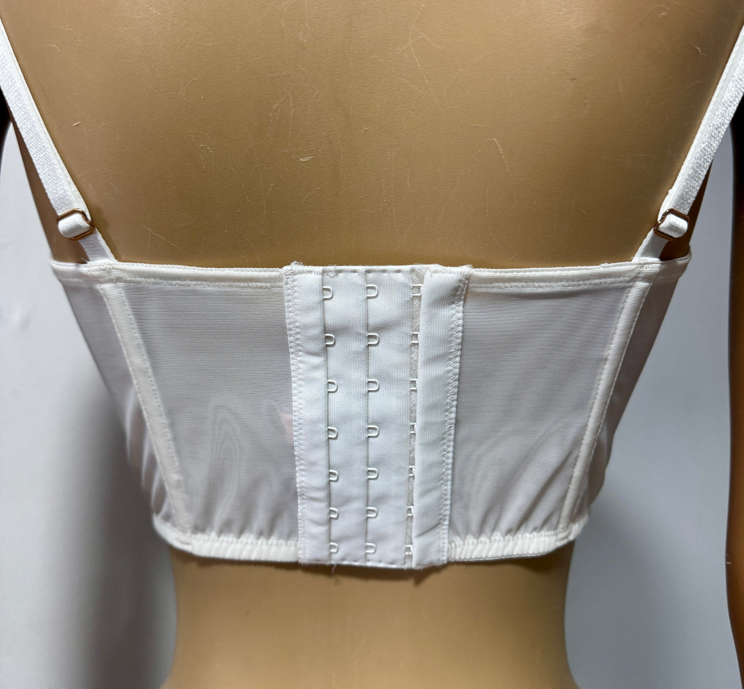 Top Corsé / Bustier de Encaje Blanco – Victoria's Secret