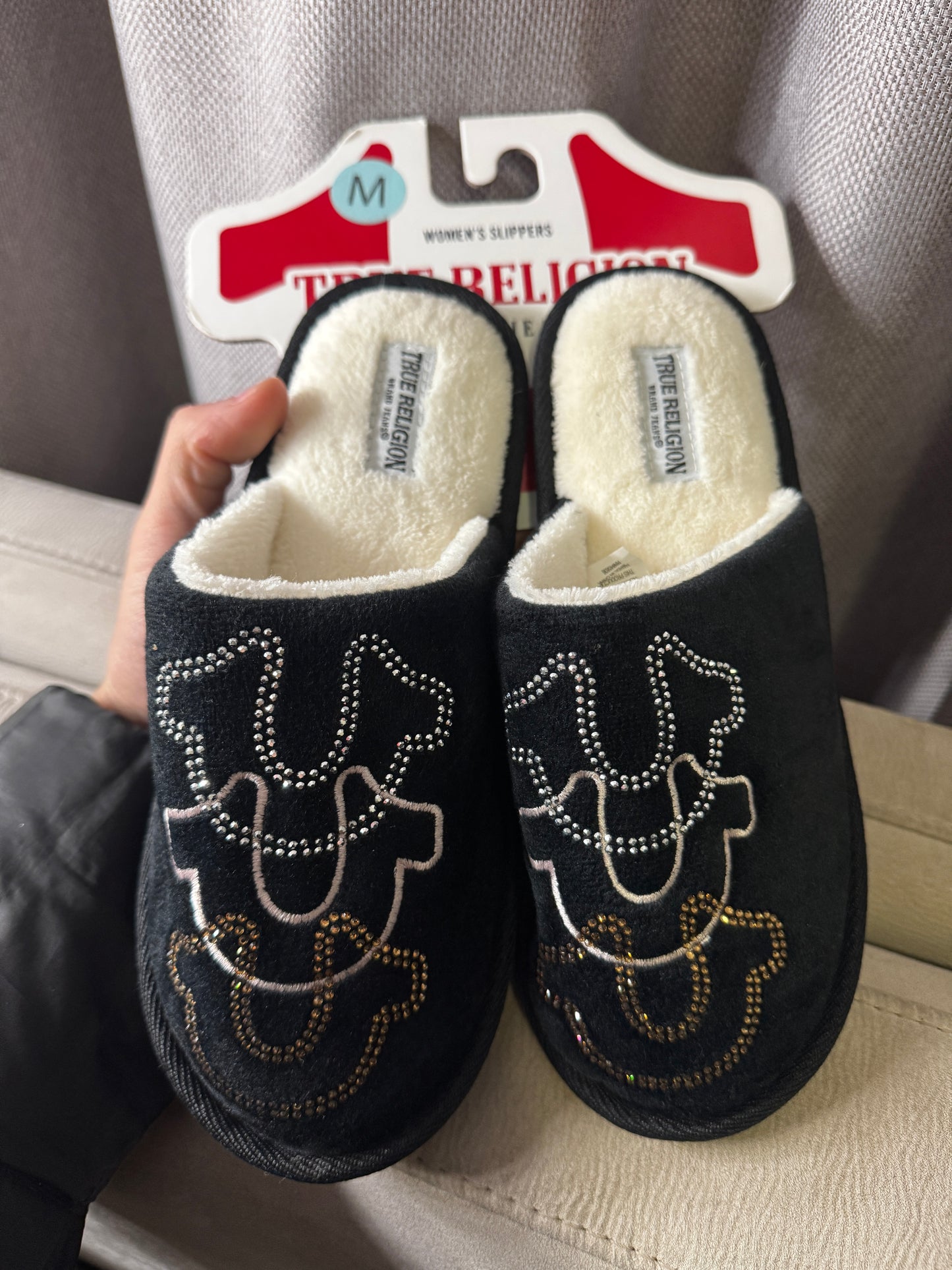 Pantuflas True Religion Brillos