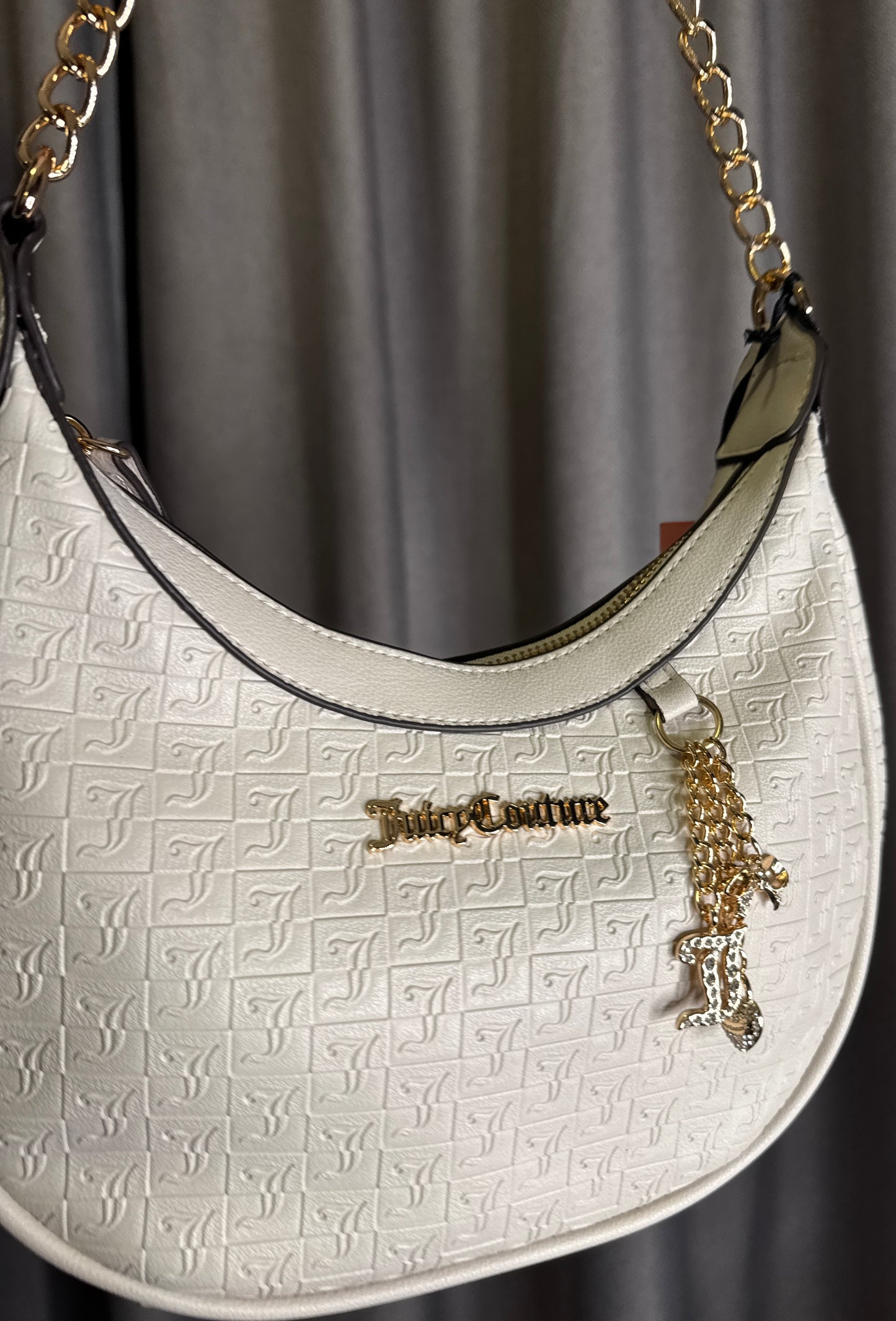 Cartera Juicy Couture Blanca con Monograma