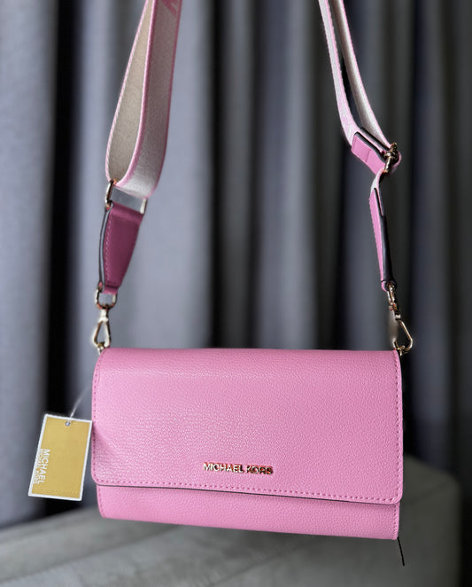 Crossbody Michael Kors Jet Set – Rosa Pastel