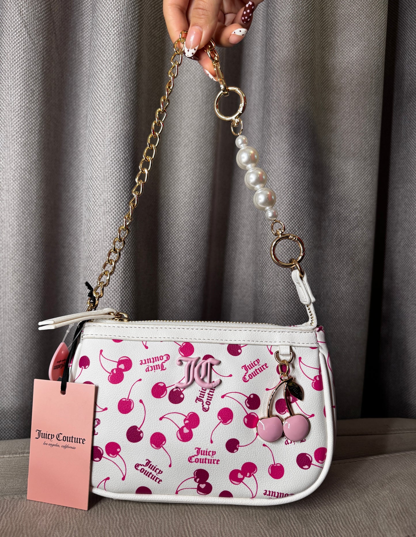 Cartera de hombro pequeña Juicy Couture con Estampado de Cerezas