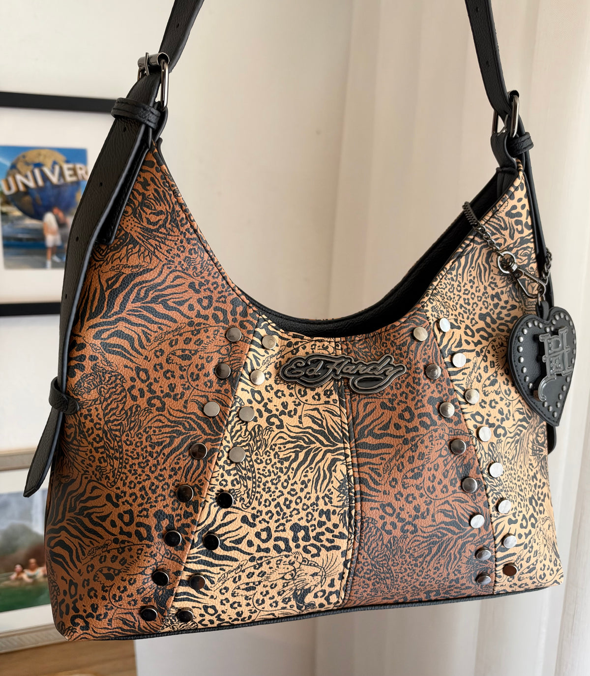 Cartera Hobo Ed Hardy Animal Print