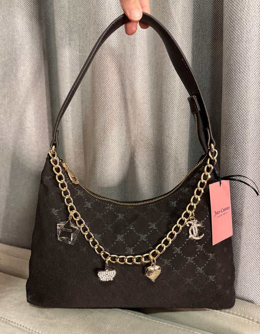 Cartera Juicy Couture Hobo Café Chocolate con Charms