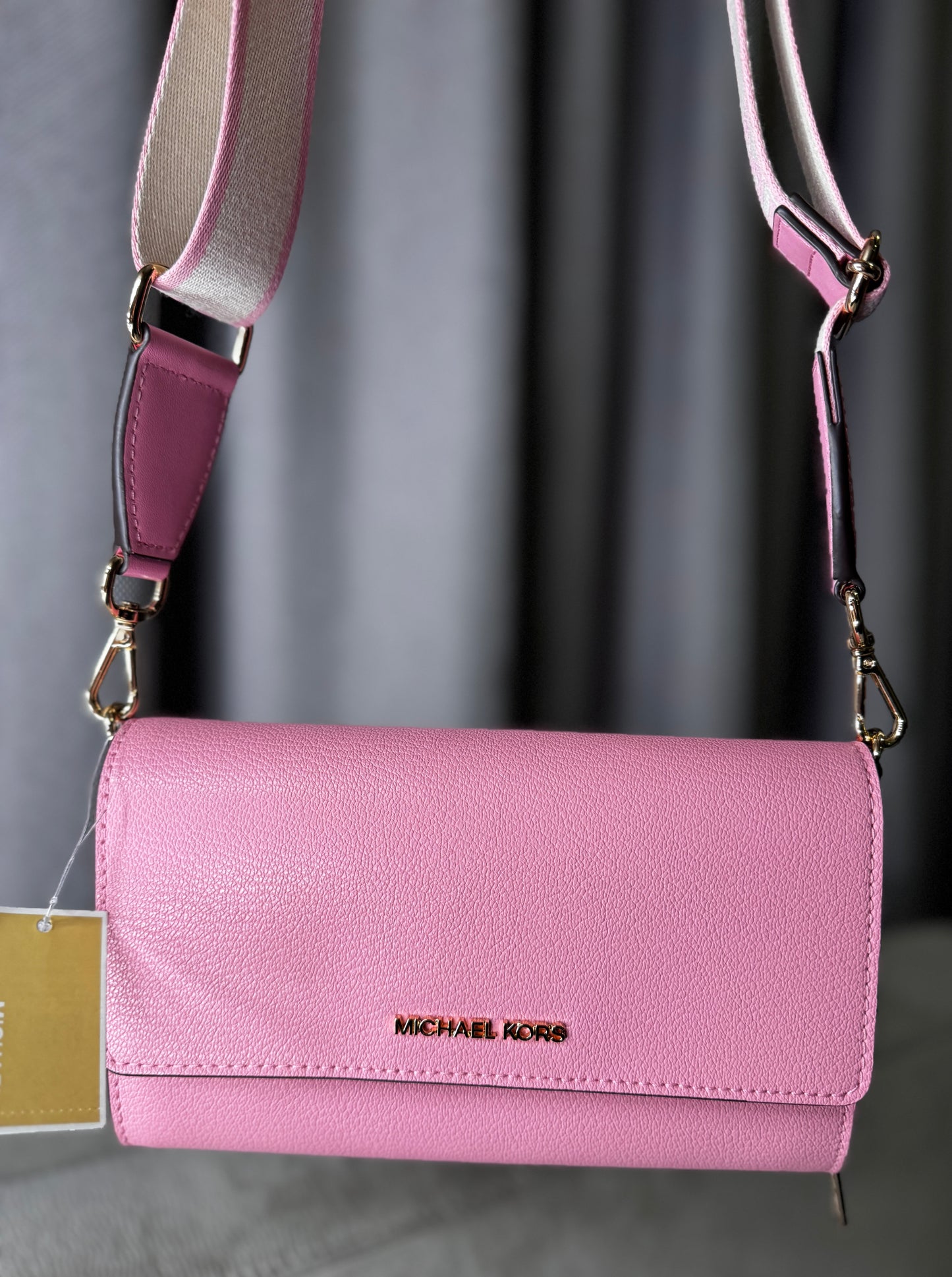 Crossbody Michael Kors Jet Set – Rosa Pastel