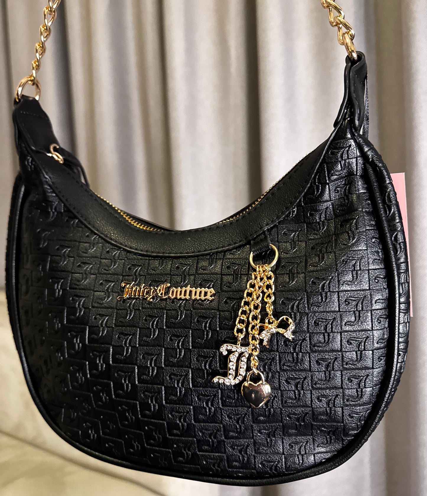 Cartera Juicy Couture Negra con Monograma