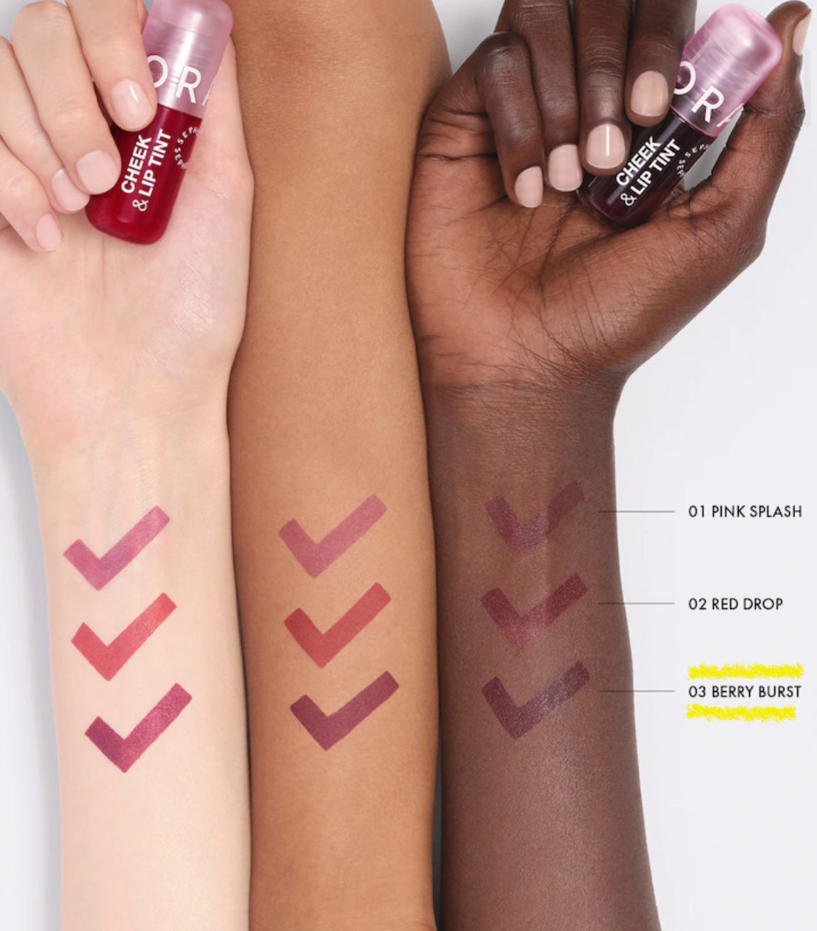CHEEK & LIP TINT - Tinte para mejillas y labios no transferible