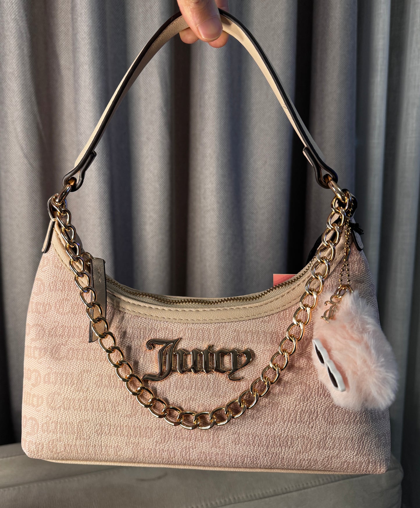 Cartera de Hombro Beige Juicy Couture
