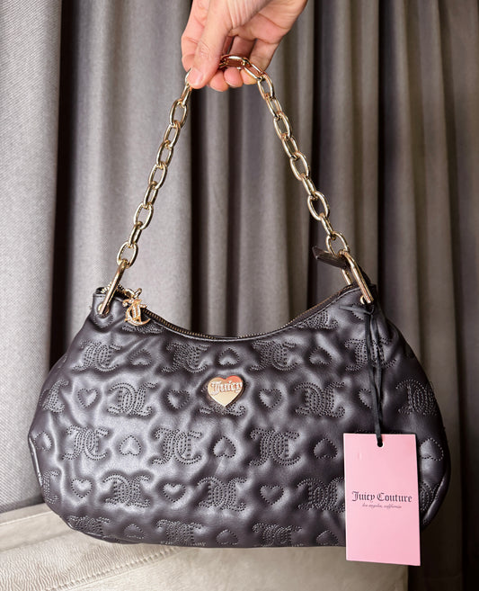 Cartera de Hombro Juicy Couture "Shoulder Bag" – Café Chocolate Acolchado