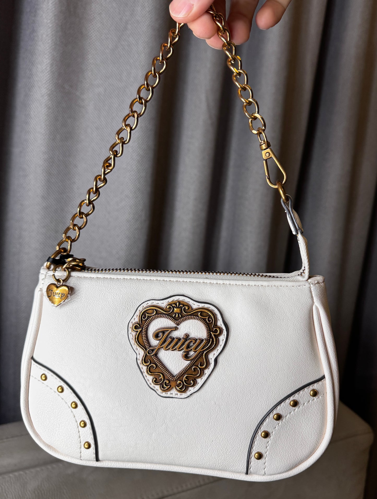 Cartera de Hombro Juicy Couture Blanca