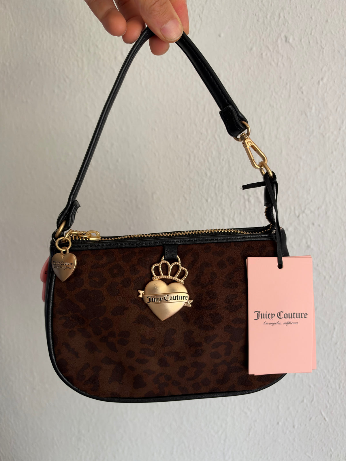 Cartera de Hombro Juicy Couture Animal Print Café
