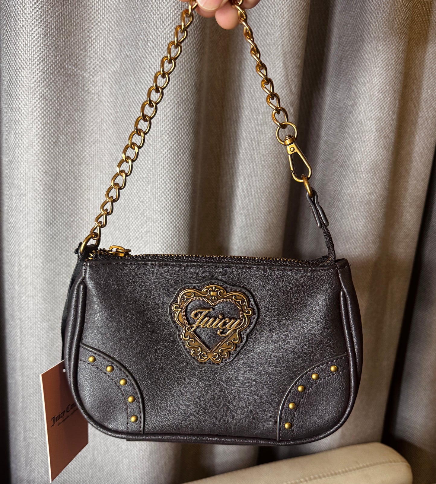 Cartera de hombro Juicy Couture pequeña Chocolate