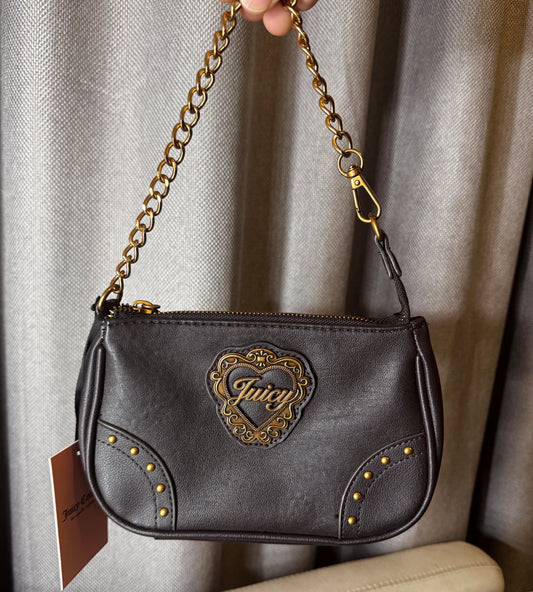 Cartera de hombro Juicy Couture pequeña Chocolate