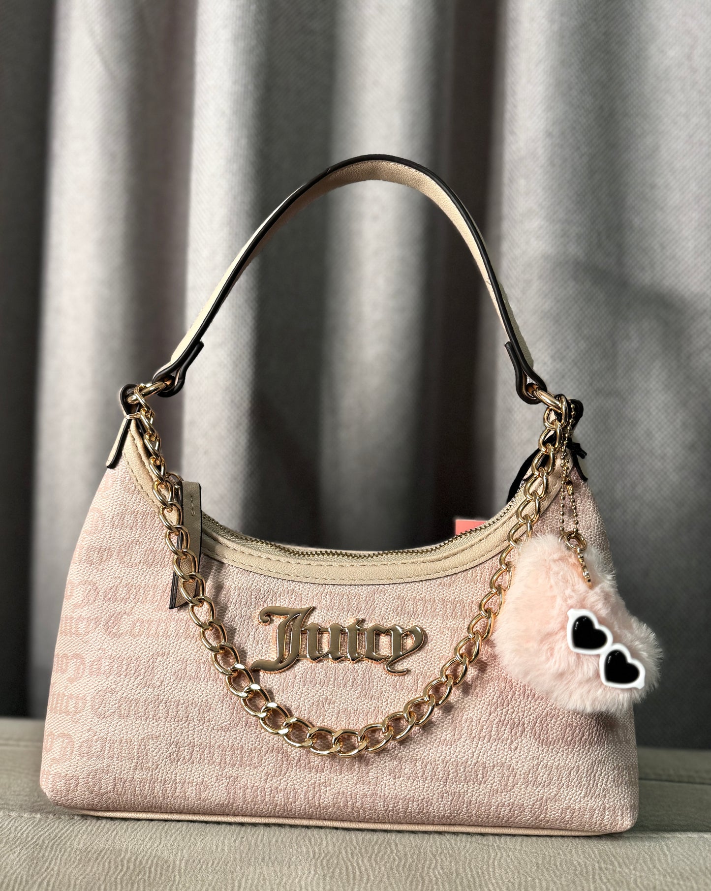 Cartera de Hombro Beige Juicy Couture