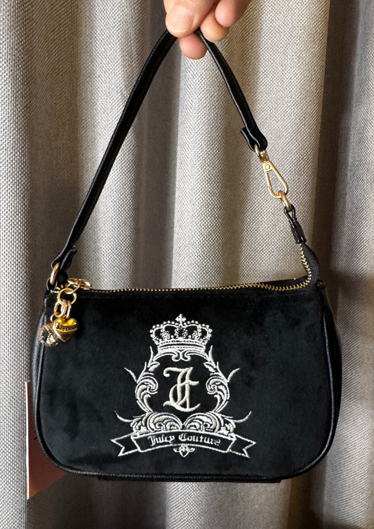 Cartera de hombro pequeña Juicy Couture escudo JC