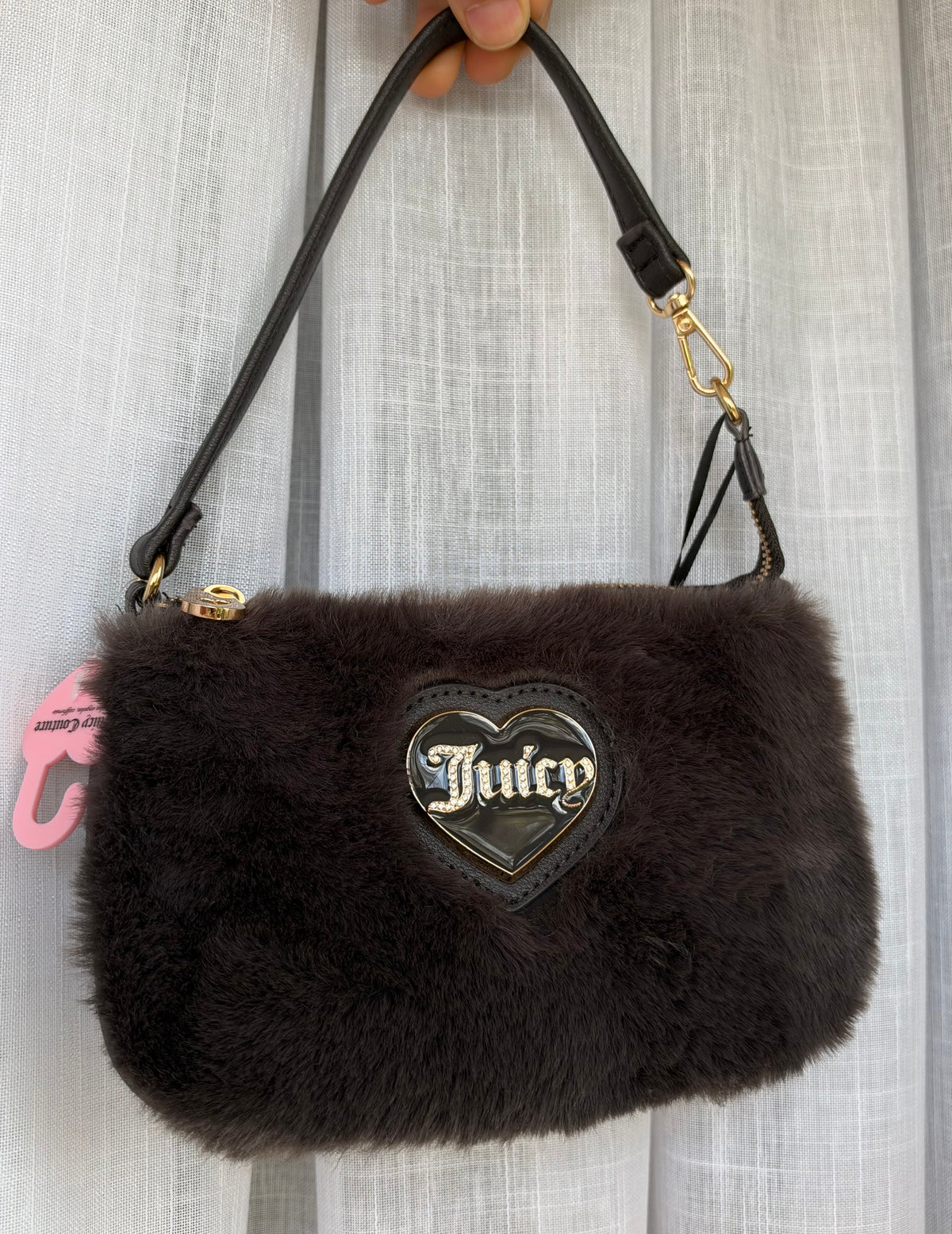 Cartera de Hombro Juicy Couture de Peluche Café Chocolate 🤎