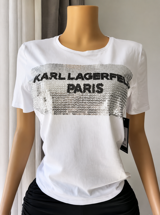 Polera Karl Lagerfeld Lentejuelas